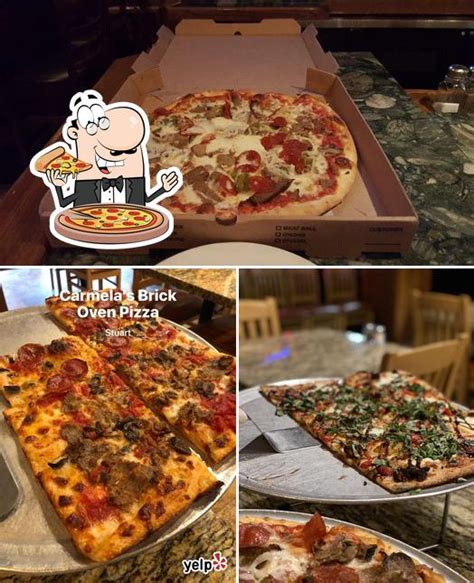 takes reservations. . Carmelas brick oven pizza menu